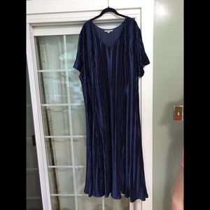 Size 28 velvet blue maxi dress